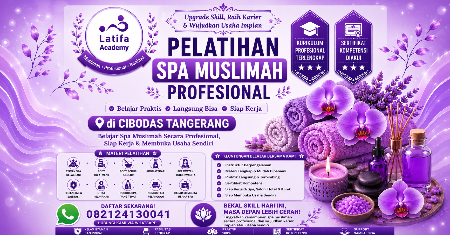 Pelatihan Spa Muslimah Profesional di Cibodas 082124130041